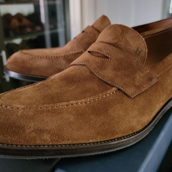 Moreschi Suede Penny Loafers - Picture 4 of 8